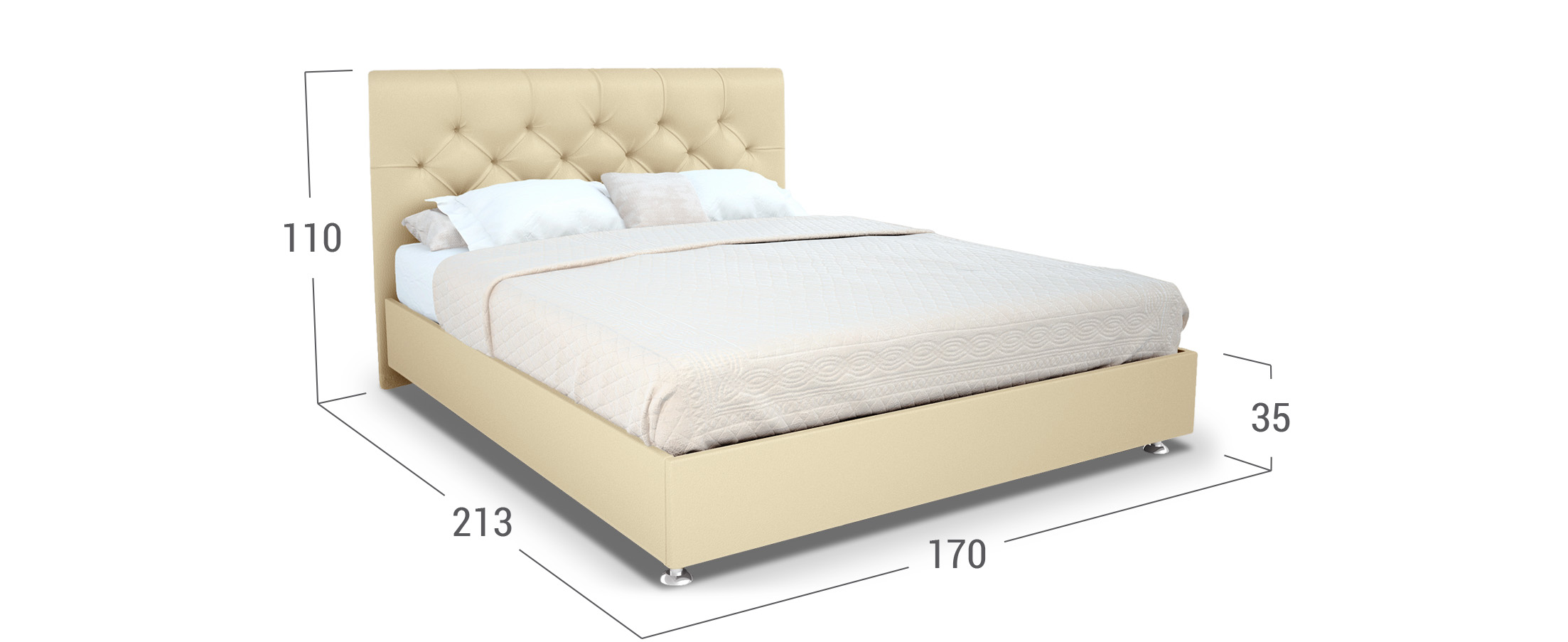Двуспальная кровать Моника 160х200 с