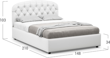 Кровать двуспальная Viana 140х200 Модель 1227